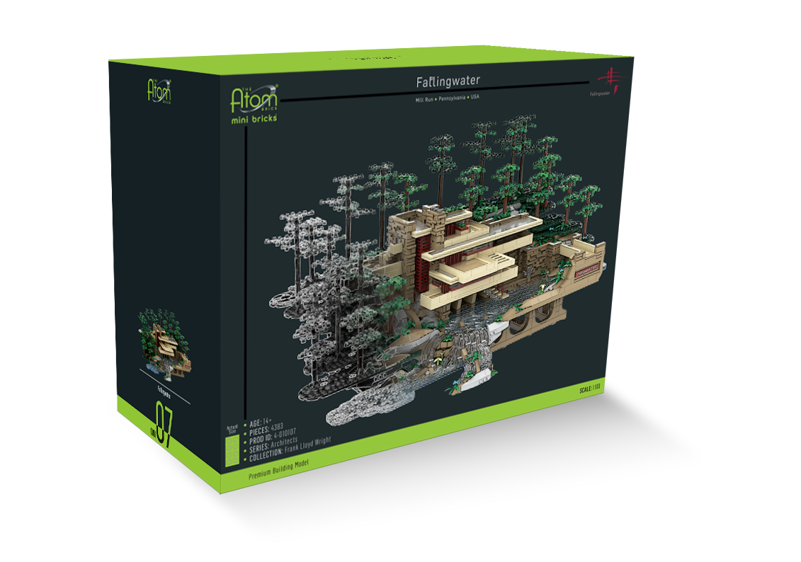 Falling Water Exploded Fallingwater® - The Atom Brick