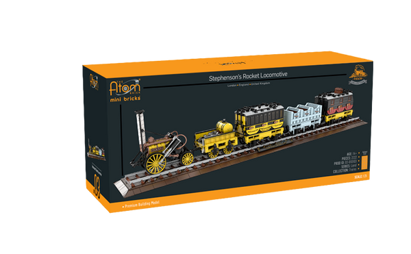 Stephenson's Rocket Locomotive - The Atom Brick